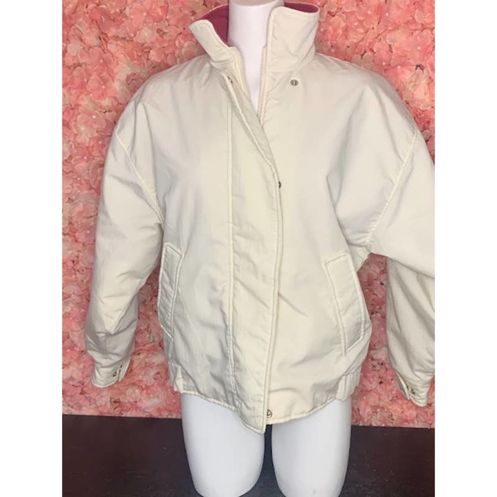 Woolrich Vintage Cream Medium Fleece Lined Coat